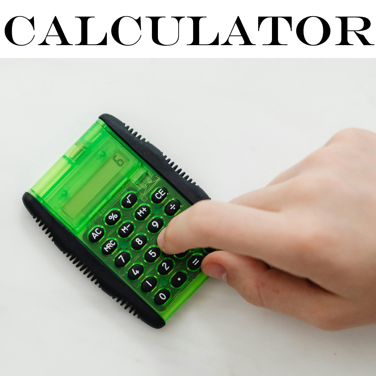 An image of a plus and minus calculator.